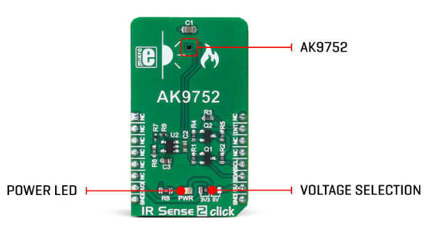 Block Diagram - Mikroe MIKROE-2966 IR Sense 2 Click